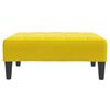 vidaXL Fotpall Gul 77x55x31 cm sammet