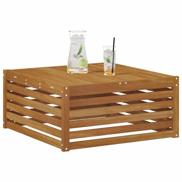 vidaXL Utomhus modulsoffa Naturf&auml;rg 115 x 83 x 73 cm Massivt Akaciatr&auml;