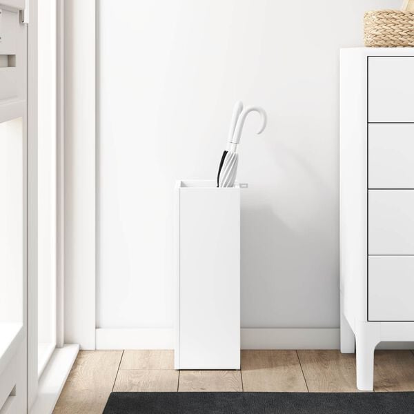 vidaXL F&ouml;rvaringskrok & St&auml;ll Vit 20 x 20 x 55,5 cm Konstruerat tr&auml;