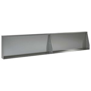 vidaXL St&ouml;dv&auml;gg 2 st 100 x 12 x 40 cm Galvaniserat st&aring;l Silver