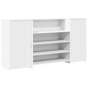 vidaXL Receptionsdisk vit 200x50x103,5 cm konstruerat tr&auml;
