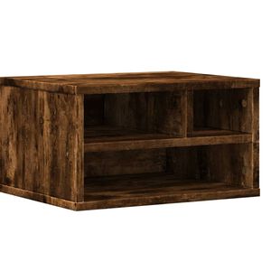 vidaXL Skrivarst&auml;ll r&ouml;kf&auml;rgad ek 40x32x22,5 cm konstruerat tr&auml;