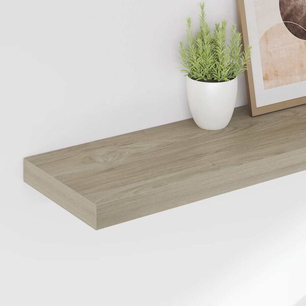 vidaXL Sv&auml;vande v&auml;gghyllor 4 st ek 80x23,5x3,8 cm MDF