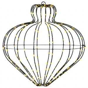 vidaXL Julfinialslampa 192 LED-lampor Varmvit Diam. 40 x 40 cm