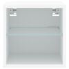 vidaXL Väggmonterad tv-bänk LED vit 30x28,5x30 cm