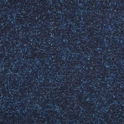 vidaXL Trappstegsmattor självhäftande 15 st marinblå 56x17x3 cm brodyr
