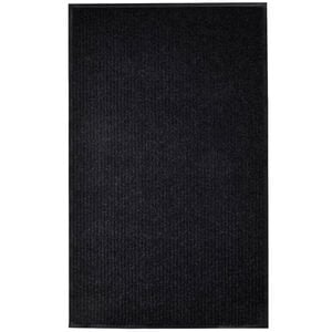 vidaXL D&ouml;rrmatta svart 117x220 cm PVC