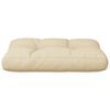 vidaXL Palldyna beige 50x40x12 cm tyg