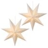 vidaXL Julbelysning RAAHE 2 st 10 LED-lampor Varmvit 45 x 6 x 45 cm