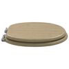 vidaXL Mjukt st&auml;ngande toalettlock Ljus Bambuf&auml;rg 44 x 38 cm MDF-board