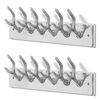 vidaXL Kroklist 2 st silver aluminium
