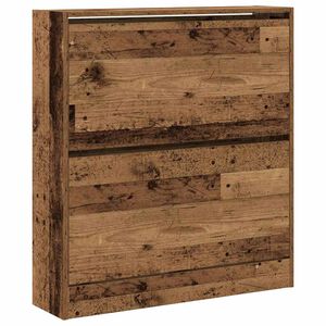 vidaXL Skosk&aring;p 80 x 21 x 87,5 cm Konstruerat tr&auml; Gammalt tr&auml;