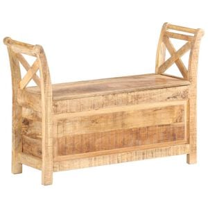 vidaXL Hallb&auml;nk 103x33x72 cm massivt mangotr&auml;