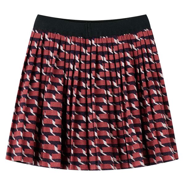 Plisserad kjol för barn glitter marin 104