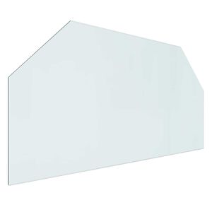 vidaXL Glas eldstad platta Transparent 100 x 50 cm Glas