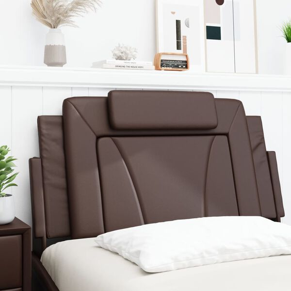 vidaXL Headboard Cushion "Viana" Brown 100 cm Faux Leather