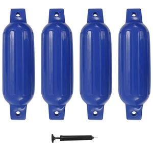 vidaXL St&ouml;tf&aring;ngare f&ouml;r b&aring;t 4 st bl&aring; 41x11,5 cm PVC