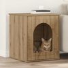 vidaXL Katt hus Artisan Ek 53 x 52 x 62 cm Konstruerat tr&auml;