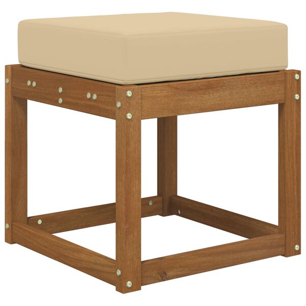 vidaXL Utomhus sitskudde Beige 40 x 40 x 8 cm 100% Polyester