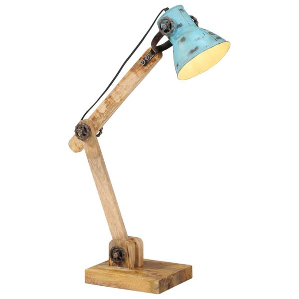 vidaXL Skrivbordslampa 25 W n&ouml;tt bl&aring; 23x18x96 cm E27