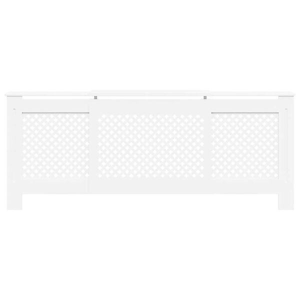 vidaXL Elementskydd MDF vit 205 cm