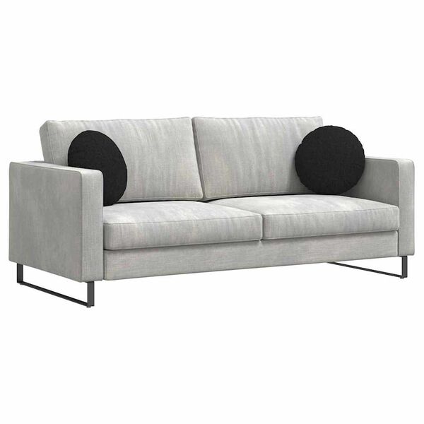 vidaXL Sittkuddar 2 pcs Svart Ø40 x 13 cm tyg