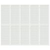 vidaXL Rumsavdelare med 5 paneler japansk stil 200x170 cm vit