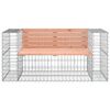 vidaXL Tr&auml;dg&aring;rdsb&auml;nk gabion-design 143x71x65,5 cm massivt douglastr&auml;