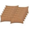 vidaXL Kudd&ouml;verdrag 12 st HOUTEN Beige 40 x 80 cm Boucl&eacute;