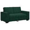 vidaXL Soffa 2-sits m&ouml;rkgr&ouml;n 160x78x84 cm sammet