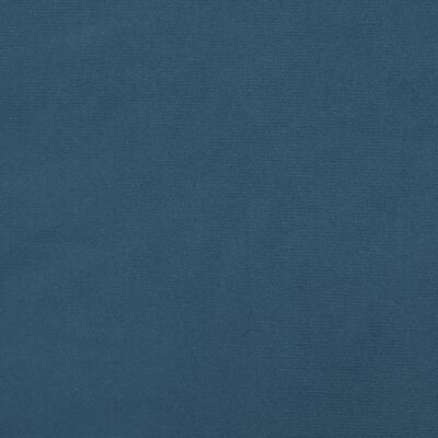 vidaXL Ramsäng mörkblå 160x200 cm sammet