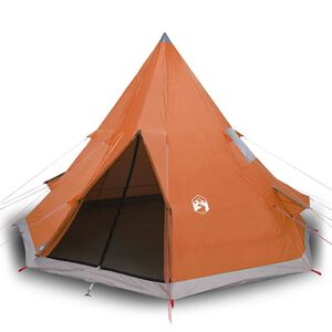 vidaXL Tipi-t&auml;lt 4 personer orange vattent&auml;tt