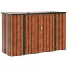 vidaXL Tr&auml;dg&aring;rdsf&ouml;rvaringsl&aring;da Brun 214 x 82 x 132 cm St&aring;l