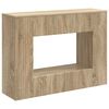 vidaXL Konsolbord Randig Sonoma-ek 101 x 29 x 74 cm Konstruerat tr&auml;