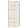 vidaXL Skjutd&ouml;rr guld 102,5x205 cm frostat ESG-glas och aluminium