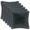 vidaXL Kudde med kudde HEERLEN 6 st Antracit PV Fleece