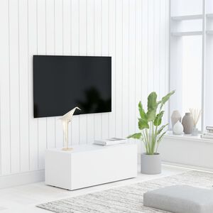 vidaXL Tv-b&auml;nk vit 80x34x30 cm konstruerat tr&auml;