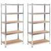 vidaXL F&ouml;rvaringshyllor 2 st 90x40x180 cm MDF