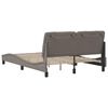 vidaXL Bed Frame without Mattress Taupe 140x200 cm Fabric
