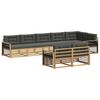 vidaXL Utomhussoffset 8 st Vit och antracit Polyester