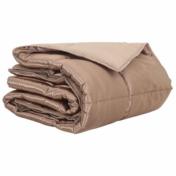 vidaXL Sommar Duvet Guld 220 x 135 cm Satin och Mikrofiber