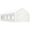 vidaXL Paviljong med tak vit 8,92x4,08x3,22 m polyeten