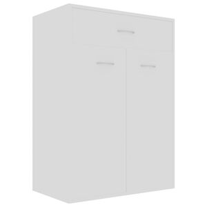 vidaXL Skosk&aring;p vit 60x35x84 cm konstruerat tr&auml;