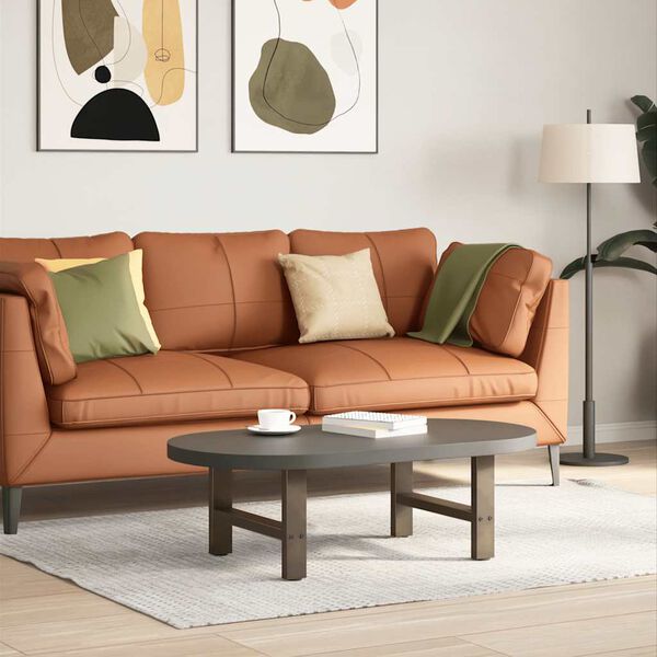 vidaXL Soffbordsben naturst&aring;l 2 st 50x(30-31) cm st&aring;l