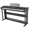 vidaXL Digitalpiano med pedaler och 88 tangenter Melaminbr&auml;da svart