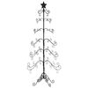 vidaXL Julgran i metall svart 215 cm
