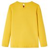 T-shirt med l&aring;nga &auml;rmar f&ouml;r barn ockra 116