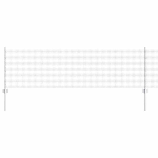 vidaXL St&auml;ngsel med stolpe Silver 0,6 x 100 m St&aring;l