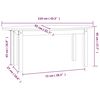 vidaXL Soffbord honungsbrun 110x55x45 cm massiv furu