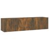 vidaXL Tv-b&auml;nk f&ouml;r v&auml;gg r&ouml;kf&auml;rgad ek 120x30x30 cm konstruerat tr&auml;